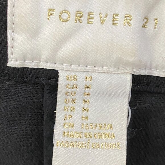 Forever 21 Grayish Black Sleeveless Women's Size Medium M Moto Zippered Jacket - Picture 10 of 10